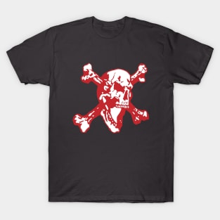 SKULL & CROSSBONES DESIGN#1RED T-Shirt